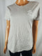 Lauren Ralph Lauren Women Short Sleeve T-Shirt Blouse Top Gray Stretch Jersey XL - evorr.com
