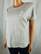 Lauren Ralph Lauren Women Short Sleeve T-Shirt Blouse Top Gray Stretch Jersey XL - evorr.com