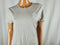 Lauren Ralph Lauren Women Short Sleeve T-Shirt Blouse Top Gray Stretch Jersey XL - evorr.com