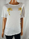 New Carbon Copy Women's Cuffed Short Sleeve Ivpry Scoop Neck Blouse Top Size XL - evorr.com