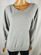 Chaser Collection Women Scoop Neck Long Sleeve Gray Sweatshirt Pull over Top S - evorr.com