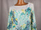Charter Club Women 3/4 Sleeve Boat-Neck Print Button Blouse Tunic Top Plus 3X - evorr.com