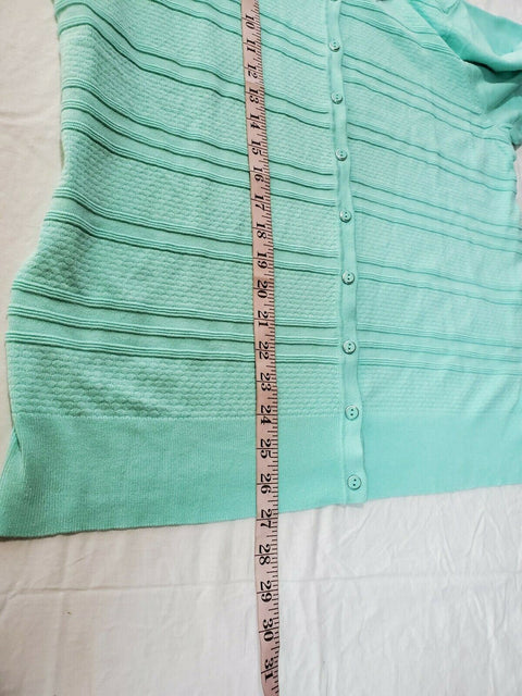 Charter Club Women Long Sleeve Textured Button Cardigan Sweater Top Plus Size 2X - evorr.com