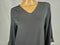 ALFANI Women V-Neck 3/4 Sleeve Stretch Pullover chiffon Point Hem Blouse Top XL - evorr.com