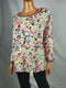 New Tommy Hilfiger Womens Long Sleeve White Multi Floral Trim Blouse Top Plus 2X - evorr.com