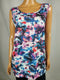 New Ideology Womens Scoop Neck Printed Blouse Top T Shirt Side Knot Plus Size 2X - evorr.com