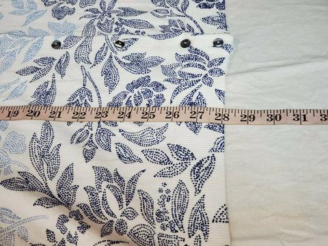 Karen Scott Women's Long Sleeve Button Front White Blue Paisley Cardigan Plus 3X - evorr.com