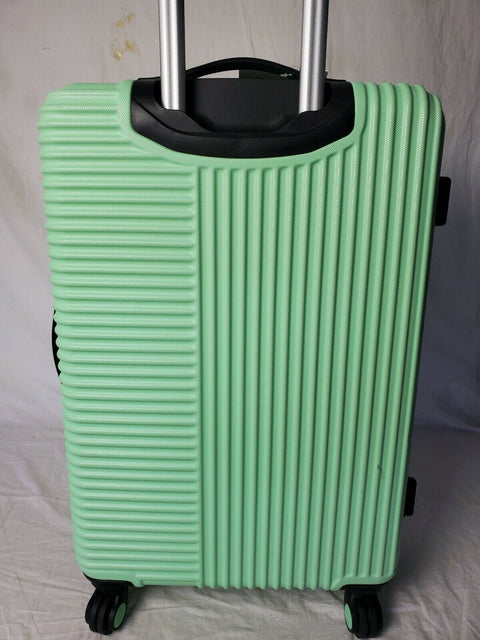 Travelers Club Luggage Basette 24" Mint Green Luggage Suitcase Spinner Wheels