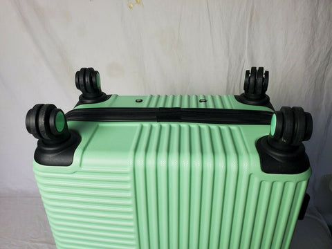 Travelers Club Luggage Basette 24" Mint Green Luggage Suitcase Spinner Wheels