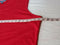 New Karen Scott Women Sleeveless Square Neck Cotton Red Tank Blouse Top Plus 3X