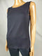 New Karen Scott Women's Sleeveless Boat Neck Cotton Black Tank Blouse Top Size M - evorr.com