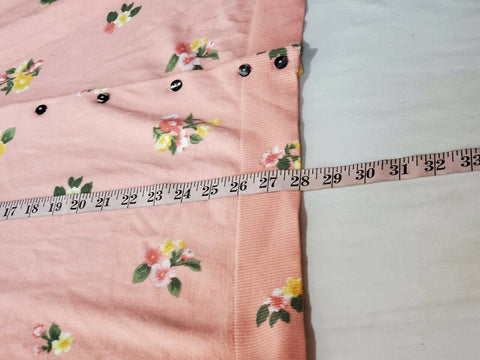 New Karen Scott Women's Long Sleeve Button Front Pink Flowers Cardigan Plus 2X - evorr.com