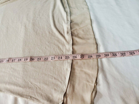 New Style&Co Women's Long Sleeve Ivory Solid Scoop-Neck Seam Blouse Top Hi Low L - evorr.com