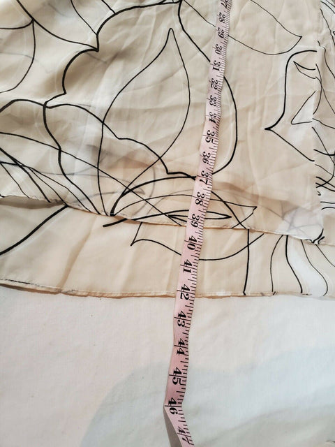 $109 ALFANI Women V-Neck Overlay Beige Floral Print Tunic A-Line Dress Plus 2X - evorr.com