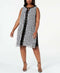 $79 JM Collection Women's Sleeveless Printed Stretch Studded Slit Dress Plus 2X