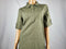 $89 New Karen Scott Women's Short Sleeve Collared Tunic Shirt Dress Green M