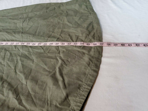 $89 NEW Karen Scott Women Short Sleeve Collared Tunic Shirt Dress Olive Green M - evorr.com