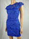 $129 New AX Paris Women's Blue Lace Tunic Dress Scoop Neck Size 16 - evorr.com