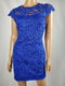 $129 New AX Paris Women's Blue Lace Tunic Dress Scoop Neck Size 16 - evorr.com