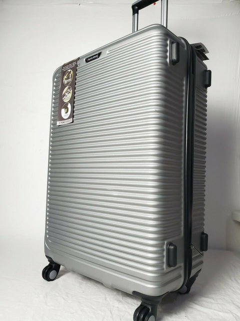 $380 Travel Select Savannah 28" HardCase Spinner Luggage Suitcase Silver Upright