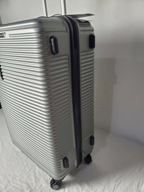 $380 Travel Select Savannah 28" HardCase Spinner Luggage Suitcase Silver Upright
