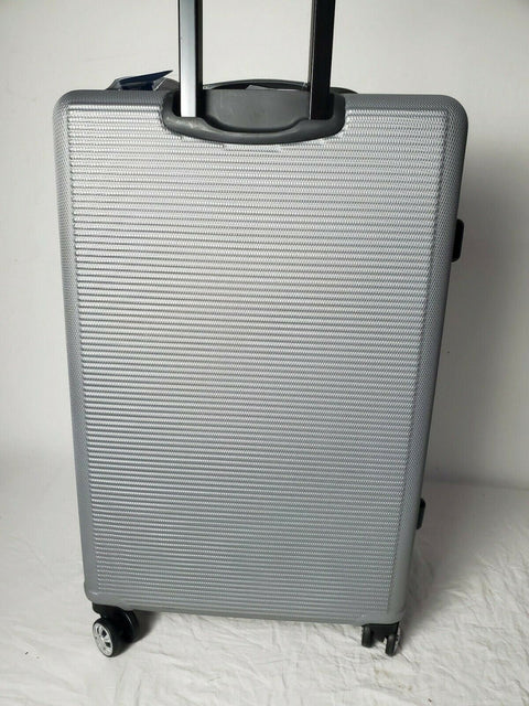 $284 New Rockland Skyline 28" Hard case Luggage Suitcase Silver Spinner Wheels