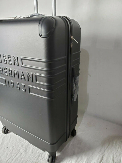 $480 New Ben Sherman Ripon 28" Hard Case Spinner Luggage Suitcase Black