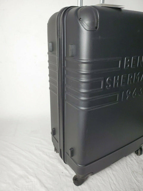 $480 New Ben Sherman Ripon 28" Hard Case Spinner Luggage Suitcase Black