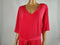 $89 Charter Club Women's Elbow Sleeve V-Neck Belted Dress Tunic Pink PLUS 4X