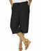 KAREN SCOTT Women's Black Pull on EDNA Capri Crop Pants Drawstring Comfort S