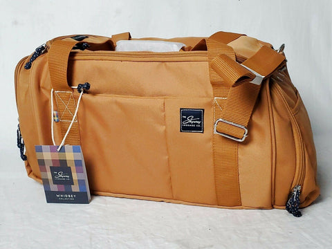 $160 New Skyway Whidbey Weekender Duffel Bag Honey Brown Carry On - evorr.com