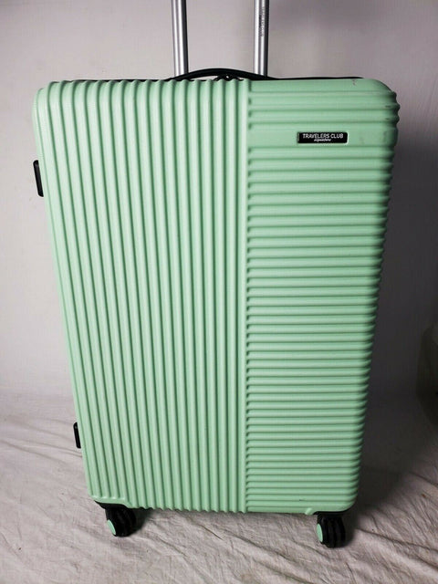 $340 Travelers Club Luggage Basette 28" Large Mint Hard Case Suitcase Check-In