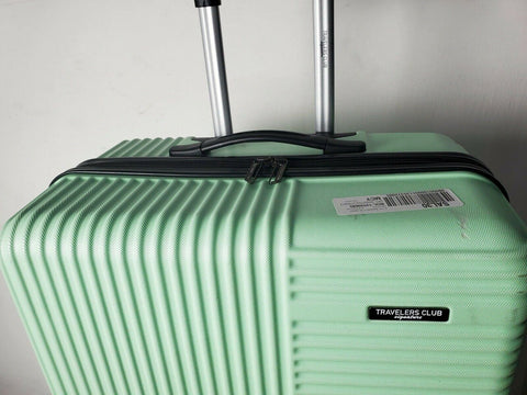 $340 Travelers Club Luggage Basette 28" Large Mint Hard Case Suitcase Check-In