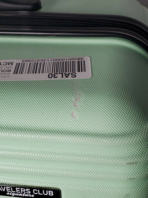 $340 Travelers Club Luggage Basette 28" Large Mint Hard Case Suitcase Check-In