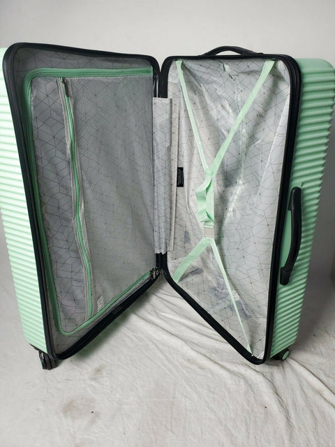$340 Travelers Club Luggage Basette 28" Large Mint Hard Case Suitcase Check-In
