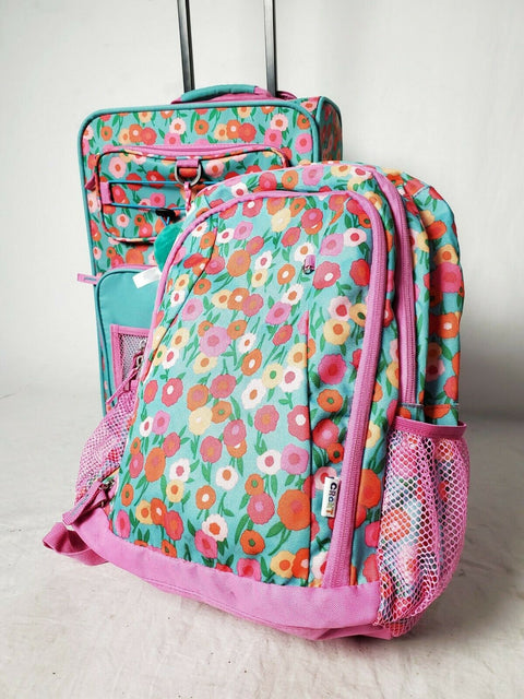 $160 Crckt Kids 2-Piece Printed Carry-On Suitcase Luggage & Backpack Set Pink