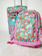 $160 Crckt Kids 2-Piece Printed Carry-On Suitcase Luggage & Backpack Set Pink