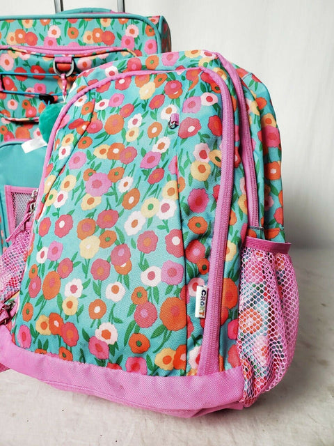 $160 Crckt Kids 2-Piece Printed Carry-On Suitcase Luggage & Backpack Set Pink