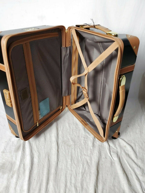 $400 NEW CHARIOT GATSBY 2PC HARDSIDE LUGGAGE SET BLACK CARRY ON