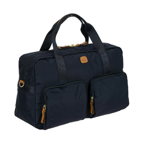 $480 New Bric's X-Bag 18" Boarding Duffle Carry On Bag Blue