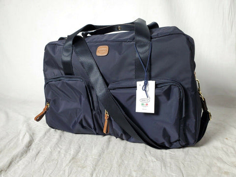 $480 New Bric's X-Bag 18" Boarding Duffle Carry On Bag Blue
