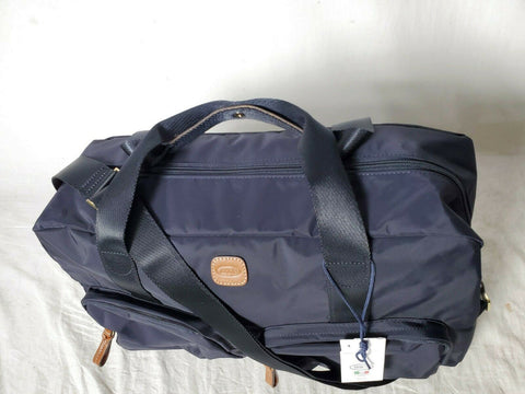 $480 New Bric's X-Bag 18" Boarding Duffle Carry On Bag Blue