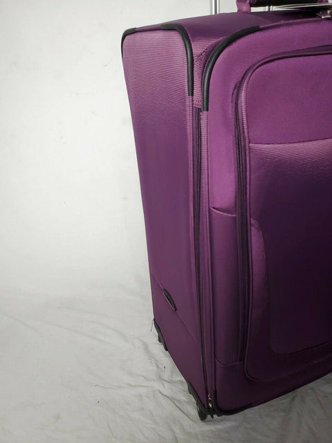 $360 New Travelpro Walkabout 4 29" Spinner Suitcase Luggage Purple Upright Soft