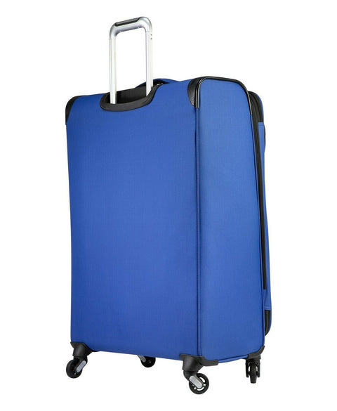 $200 New Skyway Mirage 3.0 24" Check-In Spinner Luggage Blue Suitcase Softcase