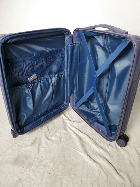 $240 New American Flyer 22" Carry On Hard case Luggage Suitcase Blue Kova