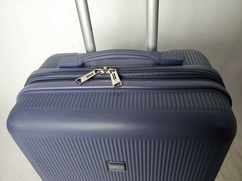 $240 New American Flyer 22" Carry On Hard case Luggage Suitcase Blue Kova