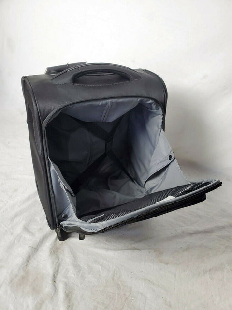 $200 New Delsey OptiMax Lite 17" 2-Wheeled Under-Seat Bag Luggage Black