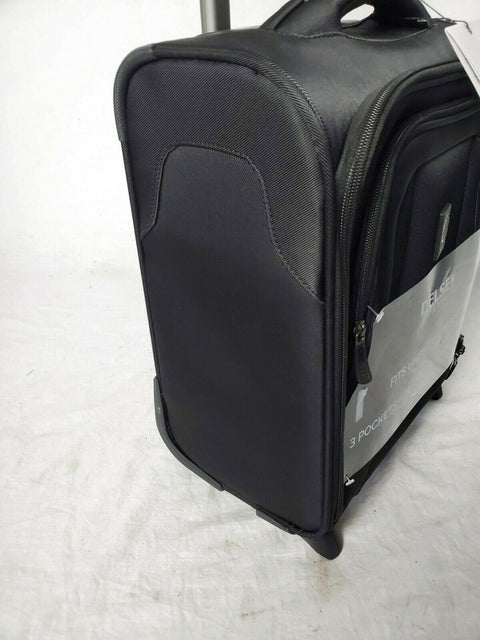$200 New Delsey OptiMax Lite 17" 2-Wheeled Under-Seat Bag Luggage Black