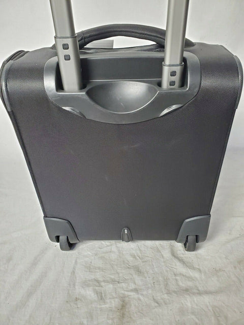 $200 New Delsey OptiMax Lite 17" 2-Wheeled Under-Seat Bag Luggage Black