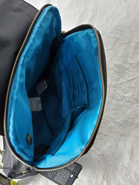 New Travelon Anti Theft Signature Slim Backpack Black Travel Bag - evorr.com